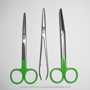 ชุดกรรไกรและคีมสแตนเลสเคลือบสีเขียวสำหรับพยาบาลโรงพยาบาล ยี่ห้อ Simaeco รุ่น CE SM สำหรับเครื่องมือผ่าตัด - Product Image 1