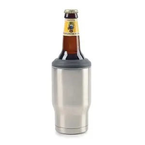 Amazing Hot Sales Stainless Steel Double Wall 14oz Beverage Beer Cola Can Cooler Holder