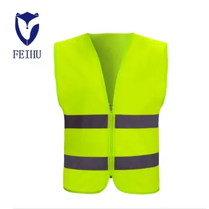Ucuz Polyester trafik İş güvenlik Hi Vis yansıtıcı giyim güvenlik yeleği