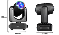 Mini Sharpy Beam, Cabeza Móvil LED de Doble Cabezal de 180W con Control DMX512, Luz de Haz RGBW para Eventos de DJ e Iluminación de Escenarios