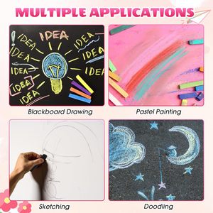 Ensemble de pastels à la <span class=keywords><strong>craie</strong></span> douce, 288 pièces, 24 couleurs, bâtons de <span class=keywords><strong>craie</strong></span> carrés, fournitures de dessin et de <span class=keywords><strong>peinture</strong></span> pour artistes, Kit de matériel artistique professionnel - Product Image 3