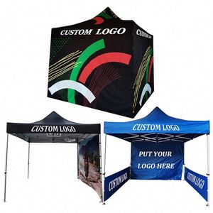 Carpa Plegable Promocional Personalizada, Carpa Comercial para Campamento, Estructura de Aluminio, Carpa Exterior 3x3, Gazebo Plegable - Product Image 1