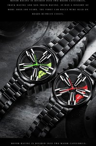 Nouvelle montre de course pour homme 2025, style rétro, acier inoxydable, cadran en forme de roue de voiture, tendance, étanche, Relogio Masculino, mouvement <span class=keywords><strong>à</strong></span> <span class=keywords><strong>quartz</strong></span> - Product Image 6