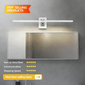 Applique murale LED linéaire moderne et mince, en aluminium blanc, abat-jour rectangulaire, blanc chaud 3500K, à fixation murale pour salon - Product Image 2