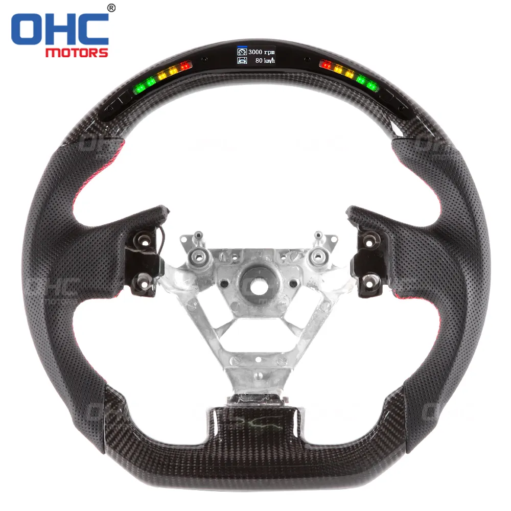 Custom LED Racing Car Carbon Fiber Steering Wheel Fit For 2005 Infiniti G35 Coupe ohc motors