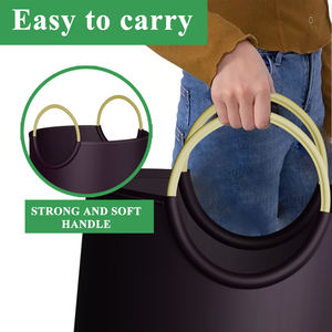 PP Woven Plastic Recycling Wäsche korb Custom Logo Organizer Faltbare wieder verwendbare umwelt freundliche schmutzige Kleidung Wäsche korb - Product Image 3