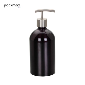 Bouteille pompe en aluminium de 250 ml avec pompe à lotion - Contenant vide rechargeable pour soins de la peau, lotion, gel douche, savon pour les mains - Product Image 5