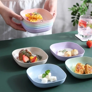 10 Pcs Snacks Fruit <strong>Kitchen</strong> <strong>Plates</strong> <strong>Sets</strong> Eco-Friendly Multifunction Dining Table Garbage Tray Spit Bone Dish Tray - Product Image 4