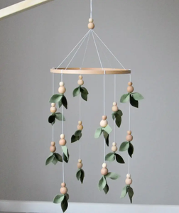 Forest Style Baby <strong>Crib</strong> Mobile <strong>Floral</strong> Nursery Baby Mobile Lighter and Darker Leaves Leaf <strong>Crib</strong> Mobile - Product Image 1