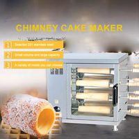 Machine à faire des gâteaux cheminée électriques automatiques Banglan 220V, machine à faire des rouleaux de crème glacée, équipement commercial pour desserts, garantie 1 an