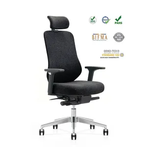 Modern Ergonomic Executive Commercial Leather Back Metal Executive Swivel Mesh Office Chairs
