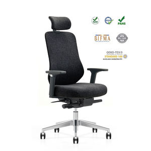 Silla de oficina giratoria de malla metálica con parte trasera de cuero, ejecutiva, ergonómico y moderno - Product Image 5