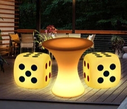 ไฟลูกบาศก์ LED ตกแต่งที่ทันสมัยชาร์จไฟได้40ซม. LED ที่นั่งลูกบาศก์เย็นเฟอร์นิเจอร์ไนท์คลับ - Product Image 5