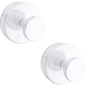 Iron Vacuum Suction Clothes Hook <b>Wall</b>-<b>Mounted</b> Punch-Free Bathroom Door Hanger with Flexible Design and Reusable Sticky Holder - Product Image 2