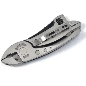 Multitool Wrench With 7 Tools Pliers Wire Cutter Flat Screwdriver Phillips Screwdriver