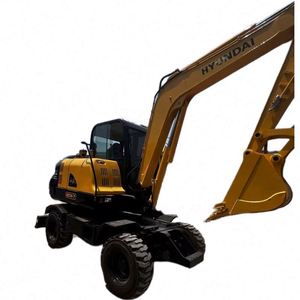 Excavadora de Ruedas Hyundai R60w-7 con Motor y Bomba Hyundai, 1 Año de Garantía, Alta Potencia de Excavación, Equipo para Trabajos Viales en Oferta - Product Image 1