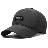 Gorra de Béisbol Curva de PVC de 6 Paneles, Deportiva, Transpirable, Impermeable, Unisex, Ajustable, con Hebilla Metálica, Impresión Digital, para las Cuatro Estaciones