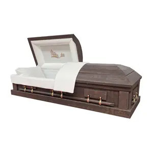 High Standard Carving Wholesale Solid Wooden Coffin Import Trader