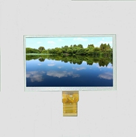 LCD TFT 7.0 inci dengan resolusi IPS 1024x600 8-bit 16.7M lampu latar LED warna permukaan AG antarmuka AG layar hitam biasanya