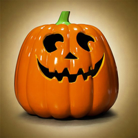 Grande sculpture de citrouille en fibre de verre, style alimentaire, pour extérieur, effet réaliste, artisanat peint pour aménagement paysager de jardin, décoration d'Halloween