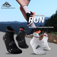 Nouvelles Chaussettes de Course d'Été pour Hommes et Femmes, Sports de Plein Air, Cyclisme, Fitness, Basketball, Tube Court, Compression, Tricotées Fines, ODM Lettre