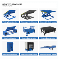 Niveleur de quai pliant haute résistance 6ft*8ft, rampe de cour, plateforme hydraulique pour chariot élévateur, niveleurs de quai pour centres logistiques