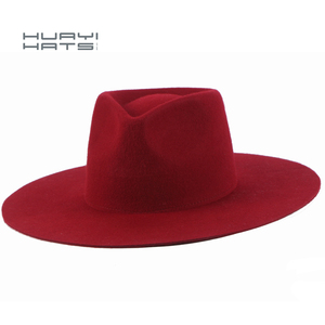 Huayihats Wholesale In Stock 15% Off Australian Wool <strong>Wide</strong> <strong>Brim</strong> Felt <strong>Hat</strong> Winter Women Fedora <strong>Hats</strong> Custom With Logo