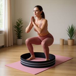 Black L Size Squat <b>Exercise</b> <b>Bands</b> - Product Image 2