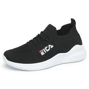 2023 nuove scarpe all'ingrosso per i bambini che volano tessuto traspirante scarpa singola tendenza Versatile Lace up commercio estero scarpe Casual