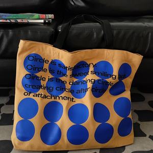 Large Capacity 18 Inches Eco-friendly Portable <b>Canvas</b> <b>Tote</b> <b>Bag</b> Heavy Duty Shopping with Inside Pocket New Design Beach <b>Bag</b> - Product Image 5