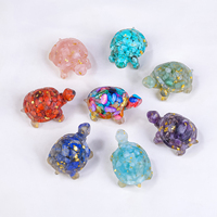 Meditación cristal natural piedras curativas aguamarina chips grava obra de arte hecha a mano cuarzo rosa tortuga regalos de navidad