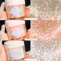 Fard à paupières liquide monocolore Xixi, transparent et rêveur, avec des reflets nacrés fins et brillants, pour un effet illuminateur