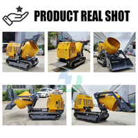 Mini bétonnière sur chenilles, moteur diesel, autochargeuse, benne mobile, composants principaux disponibles à la vente