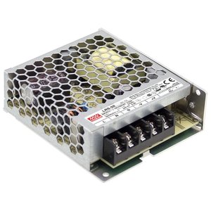 Alimentation électrique Mean Well LRS 50 50W 5V à sortie unique, boîtier métallique, refroidissement par convection naturelle, industrielle - Product Image 1