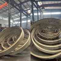 Manguera Corrugada Metálica Flexible de Acero Inoxidable con Revestimiento Epóxico, Conexión de Brida, Estándares ANSI/JIS/DIN/ASME, 3 Años de Garantía