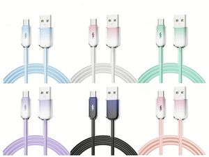 สายชาร์จโทรศัพท์แบบใส 1 เมตร 2 เมตร สายถักไนลอนใส ชนิด Type C PD 60W C-C ชาร์จเร็ว - Product Image 3