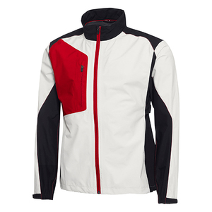 100% poliéster tela elástica cordón dobladillo pecho bolsillo peso ligero <span class=keywords><strong>Softshell</strong></span> cremallera completa impermeable chaqueta de Golf para hombres - Product Image 1