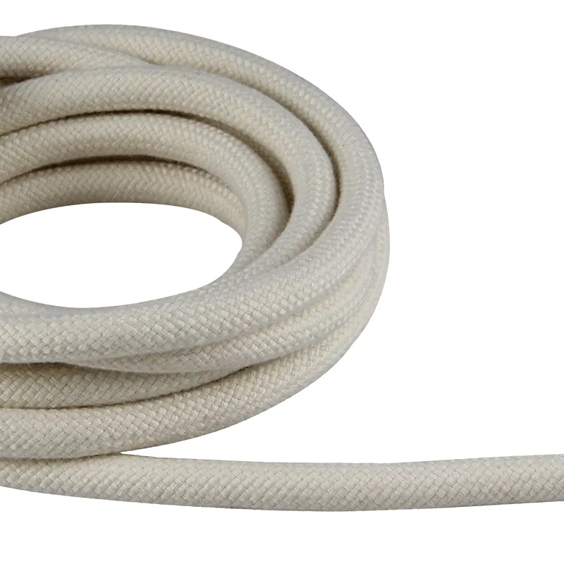Großhandel 100% Baumwolle Cord Rope Langlebige natürliche Farbe Round Core Twisted