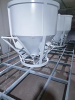Bennes à béton pour chantier de construction, Grue à tour, Trémie inférieure