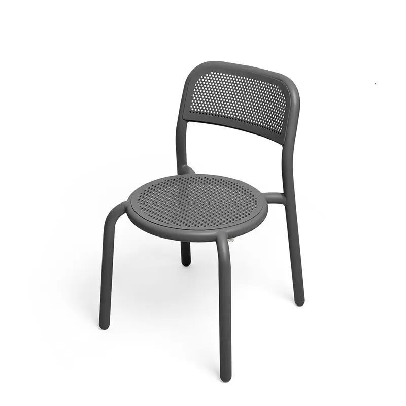 Chaise en aluminium résistante à tous les temps YASN chaise de jardin extérieure chaise de jardin empilable