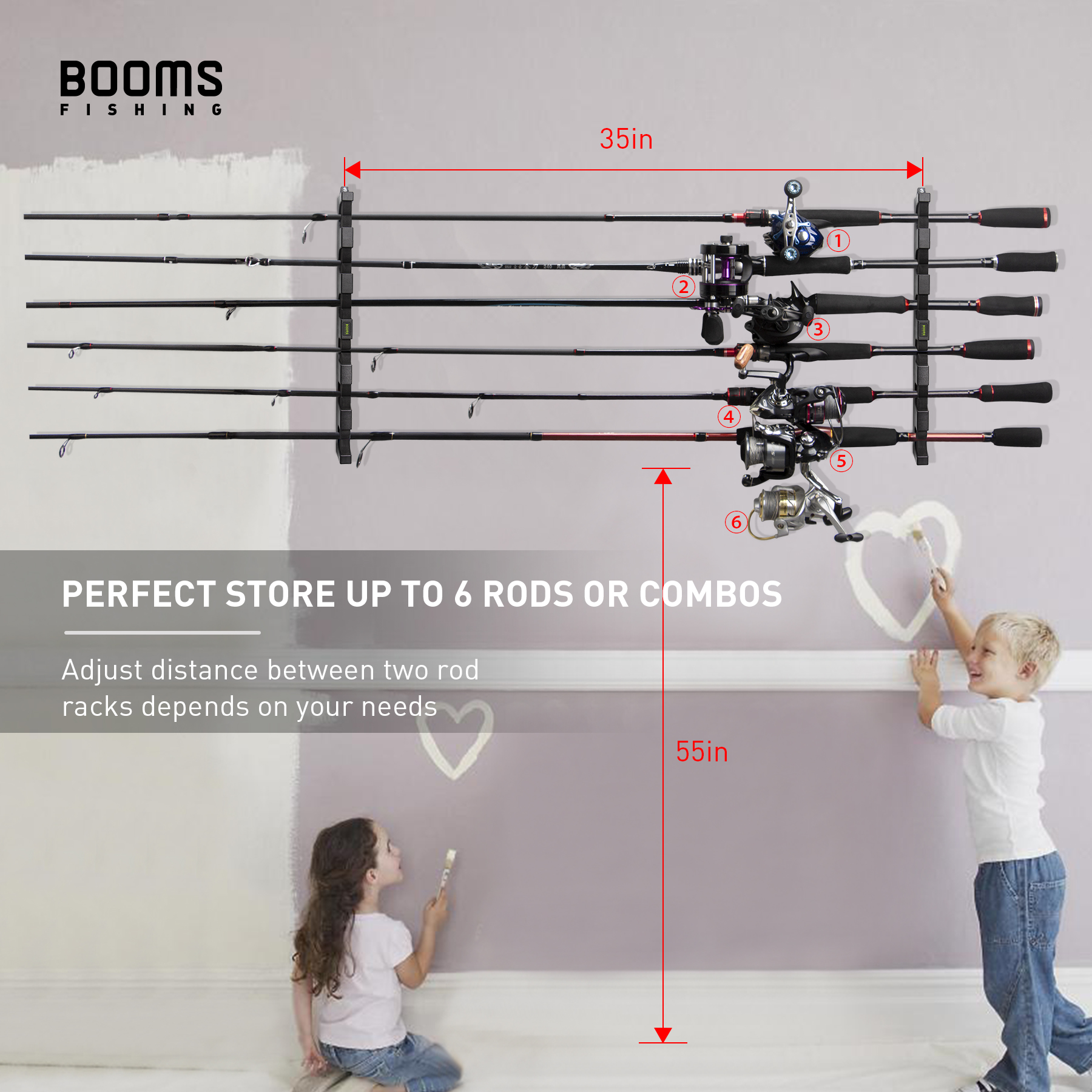 booms fishing rod holder PB1 Fishing Case, Portable Folding Fishing Pole Case, Fishing Spinning Rod Bag, Store Up to 2 Fishing Poles with Reels, 4.4ft/53inch : Sports & Outdoors Multifunctional Groove Design Meet Your Demand The outer groove of the Rod holder is for casting or spinning reels WV2 Vertical Fishing Rod Holders