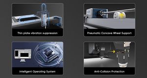 เครื่องเลเซอร์ไฟเบอร์ เครื่องตัดเลเซอร์ไฟเบอร์อุตสาหกรรม เครื่องตัดซีเอ็นซีสำหรับเหล็ก เครื่องตัดท่อไฟเบอร์ออปติกอัตโนมัติ 12000w - Product Image 3