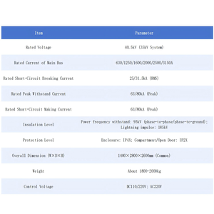 โรงงานจีนรับผลิตสวิตช์เกียร์ไฟฟ้าแรงสูง 40.5kV พร้อ<span class=keywords><strong>ม</strong></span>ระบบป้องกันห้าประการและระบบอินเตอร์ล็อคแบบ<span class=keywords><strong>บังคับ</strong></span>สำหรับใช้งานในอุตสาหกรรม - Product Image 3