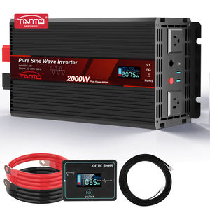 <span class=keywords><strong>Convertisseur</strong></span> de courant Tianmo 2000W à onde sinusoïdale pure, <span class=keywords><strong>convertisseur</strong></span> de courant pour voiture <span class=keywords><strong>12V</strong></span> <span class=keywords><strong>24V</strong></span> 48V vers 120V 220V AC pour camping-car, camion, solaire, extérieur - Product Image 1