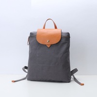 Tas Ransel Kanvas Wanita Grosir Pabrik Kapasitas Besar untuk Pelajar, Elegan, Kasual, Sederhana, Logo Custom, Ringan, dan Mudah Dibawa