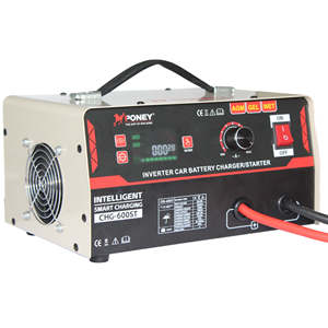 Nuevo Inversor de Batería para Coche con Arranque de Emergencia, Cargador de Batería de Coche 12-24V con <span class=keywords><strong>Pinzas</strong></span> de Cocodrilo para Baterías AGM/GEL/WET y Pantalla de Visualización - Product Image 3