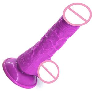 Mainan Seks Dewasa Silikon Dildo Besar <span class=keywords><strong>Penis</strong></span> Anal Plug Jenis Kulit Lembut Tongkat Masturbasi Buatan untuk Wanita Jenis Produk Dildo - Product Image 6
