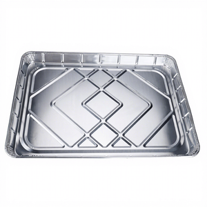 Plateau rectangulaire jetable en aluminium extra-large et épaissi pour aliments, vaisselle, fruits, plateau de fête, Chine - Product Image 2