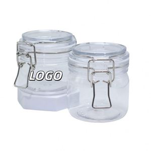<b>Plastic</b> Sealed Jar 220Ml Cream Bottle Cosmetic <b>Packaging</b> Jar Iron Buckle Skin Care Bottle Wholesale - Product Image 1