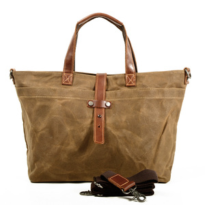 Dames Gewaxt Canvas Schoudertas Canvas Draagtas - Product Image 6